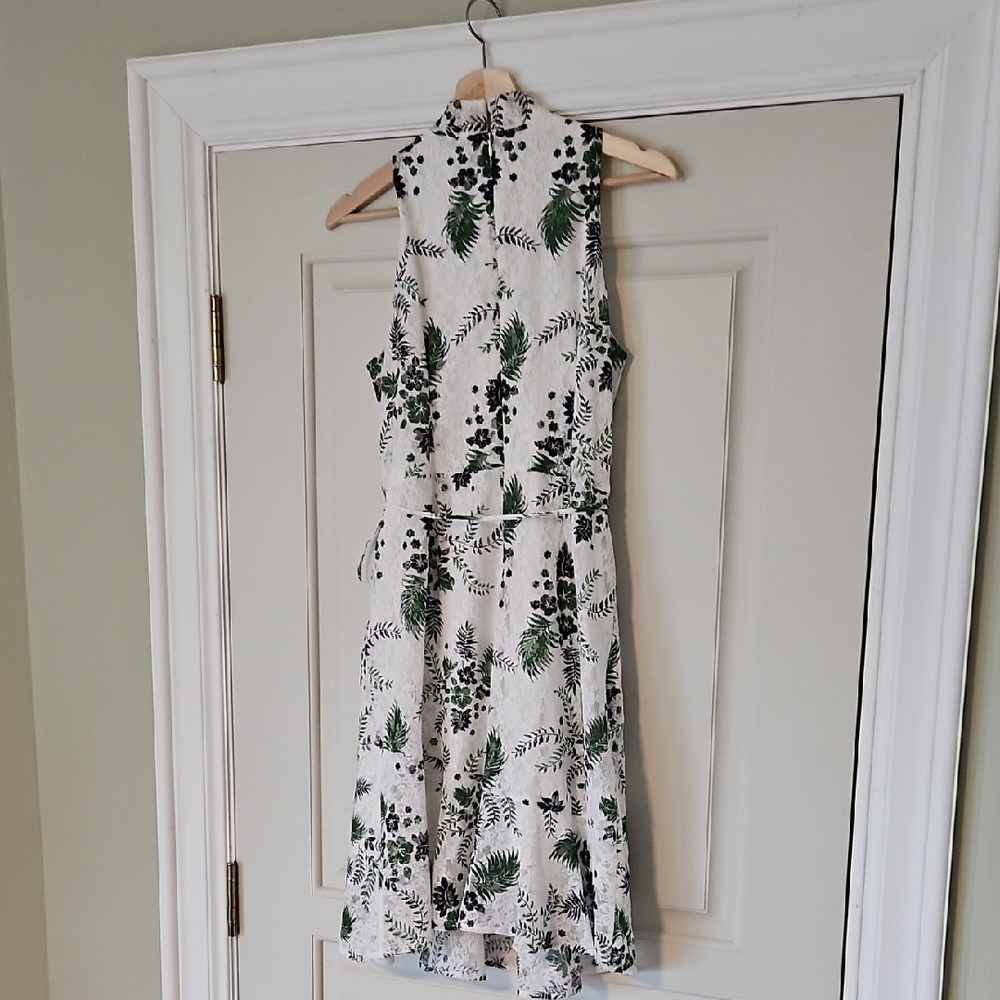 Botanical Print Lace Dress Size 12 - Picture 5 of 5